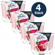4er Pack Glade (Brise) Langanhaltende Duftkerzen im Glas I Love You