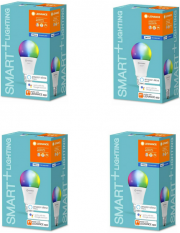 4er Pack LEDVANCE SMART RGBW E27 LED Lampen mit Bluetooth 9W