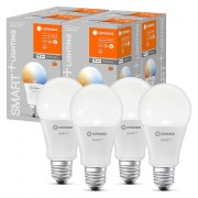 4er Pack Ledvance Smart+ WiFi E27 LED-Lampen mit App Steuerung und Alexa/Google Voice Control