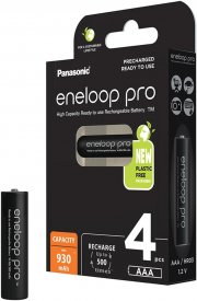 4er Pack Panasonic eneloop 930 mAh AAA wiederaufladbare Akkus