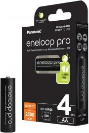 4er-Pack Panasonic eneloop pro Ready-to-Use Ni-MH AA/Mignon Akkus 2500 mAh mit 500 Ladezyklen