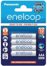4er Pack Panasonic Eneloop Ready-to-Use Ni-MH AAA Micro Akkus