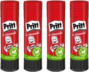 4er-Pack Pritt Klebestifte je 22g f&uuml;r Schule & B&uuml;robedarf