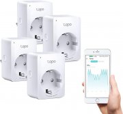 4er Pack TP-Link Tapo P110 Smart WLAN Steckdosen mit Energieverbrauchsmesser, Alexa, Google & App