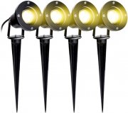 4er Pack VINGO 4W GU10 LED Gartenstrahler mit Stecker