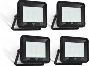 4er Set Hengda 30W LED Au&szlig;enstrahler mit Bewegungsmelder 3000K Warmwei&szlig; Superhell