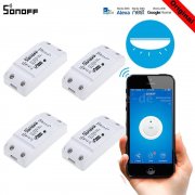 4x SONOFF Basic Wifi WLAN Switch f&uuml;r Alexa u. Google Home Voice nur 22,77&euro; inkl. VSK statt 49&euro;