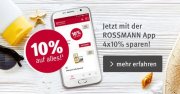 4x10% Rabatt auf alles mit der Rossmann App