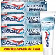 4x75ml Odol-med3 All in One Rundumschutz Atemfrische Zahnpasta