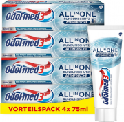 4x75ml Odol-med3 All in One Rundumschutz Atemfrische Zahnpasta