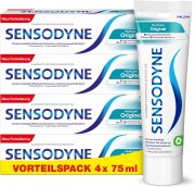4x75ml Sensodyne MultiCare Original Zahncreme mit Fluorid f&uuml;r schmerzempfindliche Z&auml;hne