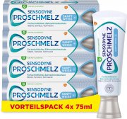 4x75ml Sensodyne ProSchmelz Sanft Weiss Plus Zahnpasta mit Whitening Effekt