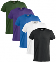 5-er Pack Clique Basic T-Shirts freie Auswahl aus 9 Farben