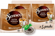5 Packungen mit je 10 Kaffepads Senseo Guten Morgen Strong XL