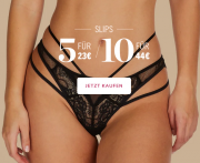 5 Slips f&uuml;r nur 23 Euro oder 10 Slips f&uuml;r nur 44 Euro bei Hunkem&ouml;ller