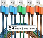 5 St&uuml;ck GEJIN Muti-Color iPhone Schnellladekabel MFi Zertifiziert