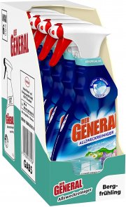 5 x 500 ml Der General Universal Bergfr&uuml;hling Allzweckreiniger Spray f&uuml;r hygienische Sauberkeit
