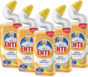 5 x 750 ml WC-Ente Total Aktiv Gel Fl&uuml;ssiger Citrus WC-Reiniger