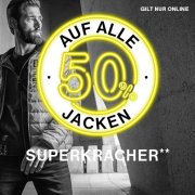 -50% auf alle Outdoorjacken bei Campdavid-Soccx