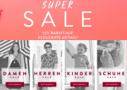 50% Extra-Rabatt auf alle bereits reduzierten Super-Sale-Artikel im Adler Mode Shop