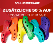 50% Extra-Rabatt auf alles im Sale im Crocs Shop