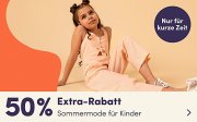 50% Extra-Rabatt auf die komplette Sommermode f&uuml;r Kids bei MyToys