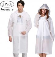 50% Rabatt 2 St&uuml;ck Transparent Regenmantel