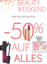 50% Rabatt auf alle Aktionsprodukte im Beauty-Weekend im Yves Rocher Shop