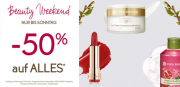 50% Rabatt auf alle Aktionsprodukte im Beauty-Weekend im Yves Rocher Shop