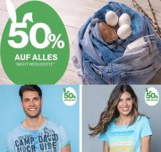 50% Rabatt auf alle nicht reduzierten Artikel im CAMP DAVID & SOCCX Shop