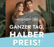 50% Rabatt auf alle nicht reduzierten Artikel im CAMP DAVID & SOCCX Shop