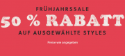 50% Rabatt auf alle Styles im Fr&uuml;hjahrssale im Fossil Shop
