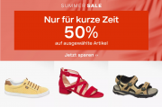 50% Rabatt auf ausgew&auml;hlte Artikel im Deichmann Shop