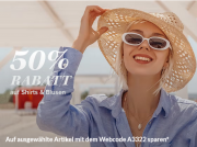 50% Rabatt auf Blusen & Shirts f&uuml;r Damen und Herren bei Adler