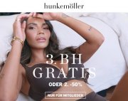 50% Rabatt auf den 2. BH oder der 3. BH gratis bei Hunkem&ouml;ller