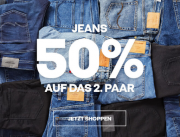 50% Rabatt auf die 2. Jeans im Jack & Jones Shop