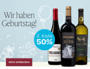 50% Rabatt auf die 2. Kiste Wein bei Die Weinb&ouml;rse