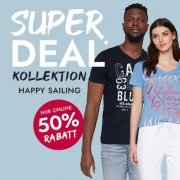 50% Rabatt auf die gesamte Happy Sailing Kollektion bei CAMP DAVID & SOCCX