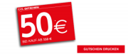 50 &euro; Rabatt auf fast alles ab 150 &euro; MBW oder 1+1 KOMFORTSCHAUMMATRATZE