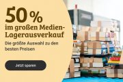 50% Rabatt auf gebrauchte Filme, Videospiele, B&uuml;cher und Musik bei reBuy