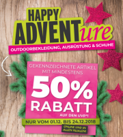 50% Rabatt auf Outdoorbekleidung, Ausr&uuml;stung & Schuhe bei McTrek