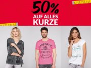 50% Rabatt auf T-Shirts, Shorts, Polos, R&ouml;cke & Blusen bei CAMP DAVID & SOCCX
