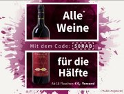50% Rabatt auf Weine bei Weinvorteil