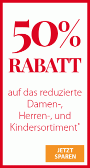 50% Rabatt On Top auf das bereits reduzierte Damen-Herren-und Kindersortiment im NKD Shop