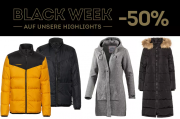 50% Rabatt zur Black Week auf ausgew&auml;hlte Jacken im SportScheck Shop