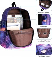 - 50% Schulranzen Schulrucksack Lila Galaxy