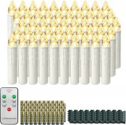 50 St&uuml;ck Aufun Kabellose LED Weihnachtskerzen mit Fernbedienung