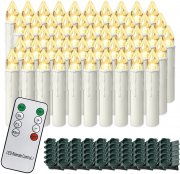 50 St&uuml;ck Froadp Kabellose LED Weihnachtsbaumkerzen mit Fernbedienung