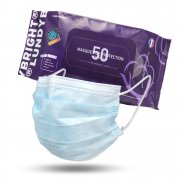 50 St&uuml;ck Lundybright 3-lagige Einweg Mund-Nase-Schutzmasken