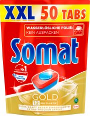  50 St&uuml;ck Somat Gold XXL Sp&uuml;lmaschinentabs mit Glanz-Effekt